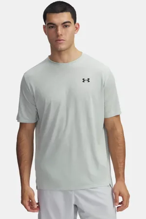 Under Armour Tech™ Vent Jacqrd Kurzarmoberteil für Herren Hydro / Schwarz M