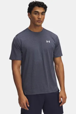 Under Armour Tech™ Vent Geotessa Kurzarm-Shirt für Herren Downpour / Midnight Blaue Marine / Weiß S
