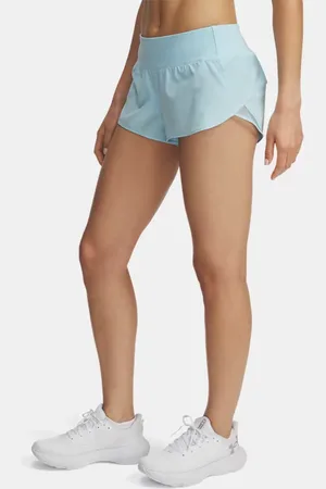 Under Armour Launch Pro Shorts (5 cm) für Damen Stream / Reflektierend L
