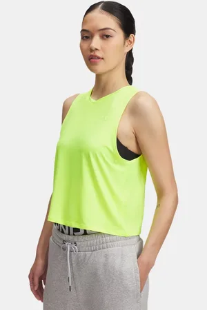 Under Armour Vanish Elite Vent Crop-Top für Damen High Vis / High Vis L