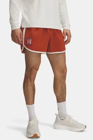Under Armour Run 96 Shorts für Herren Fire / Weiß Quartz 3XL