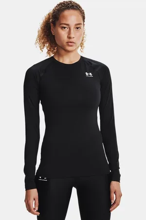 Under Armour HeatGear® Compression Langarm-Oberteil für Damen / Weiß M