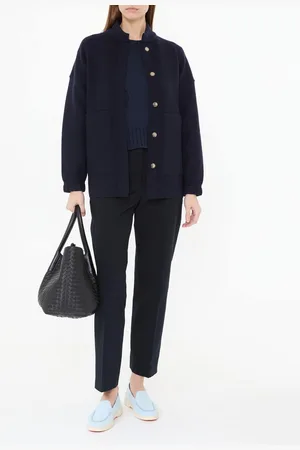 BRUNO MANETTI Wollblazer Marineblau
