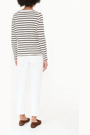 Allude Gestreiftes Langarmshirt