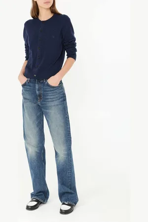 Acne Studios Wollstrickjacke Marineblau