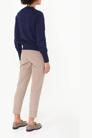 Allude Strickjacke mit V-Auschnitt Marineblau