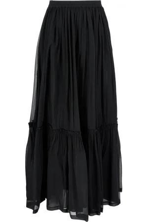 Saint Laurent Maxirock aus Seide in