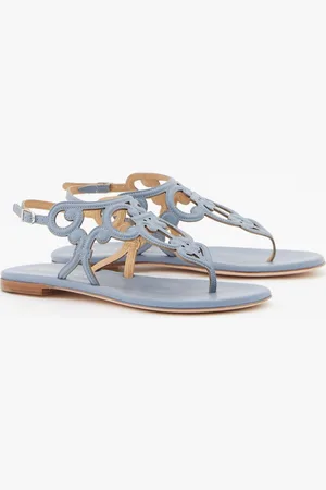 UNÜTZER Riemchensandalen Hellblau