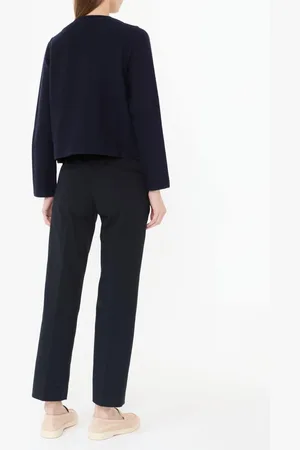 BRUNO MANETTI Wollstrickjacke Marineblau