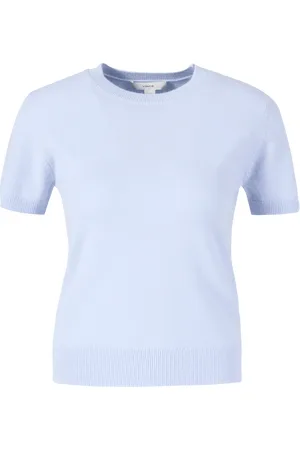 Vince Woll-Cashmere Shirt Hellblau