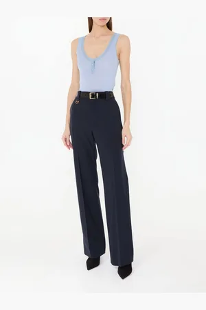 Chloé Stricktop aus Wolle Hellblau