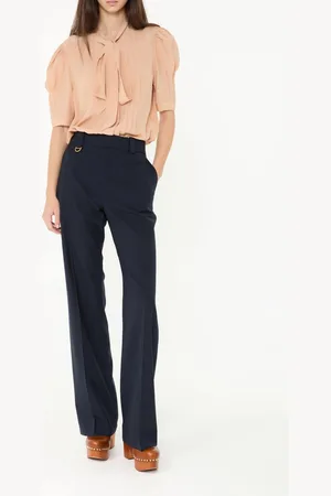 Chloé Wollhose Marineblau