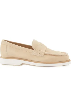 santoni Pennyloafer als Veloursleder