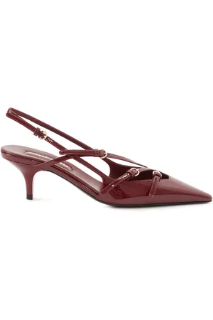 Miu Miu Slingback-Pumps Bordeaux
