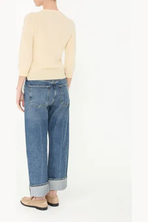 Allude Cashmere-Strickjacke Hellgelb
