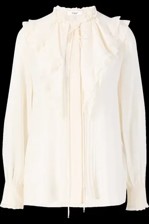 Chloé Seidenbluse mit Rüschen