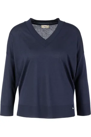 HERNO Strickpullover Marineblau
