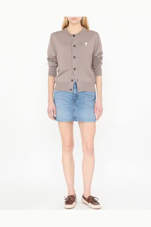 Ami Denim-Minirock Hellblau
