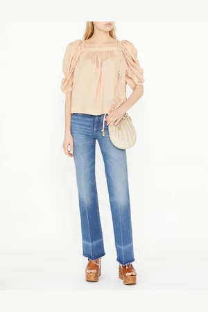 Chloé Kastige Seidenbluse