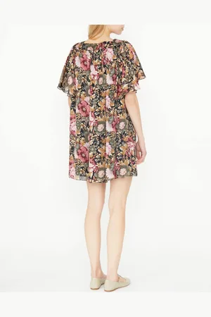 Chloé Seidenkleid mit Blumenmuster