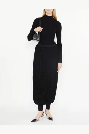 Alaïa Wollhose mit Fransen