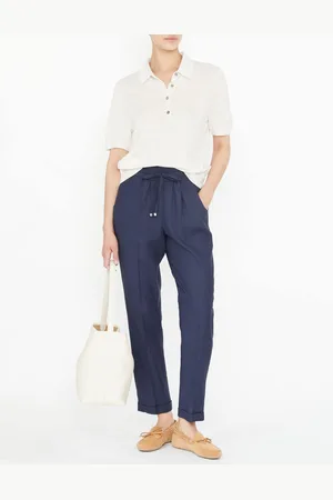 Kiton Stoffhose Marineblau
