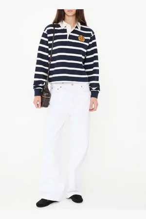 Sporty & Rich Rugby-Poloshirt Marineblau/
