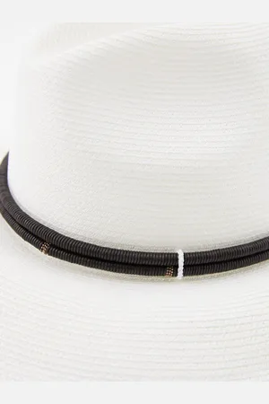 Brunello Cucinelli Hut mit Leder-Detail