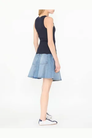 Ami Tanktop mit Ami de Coeur-Stickerei Marineblau