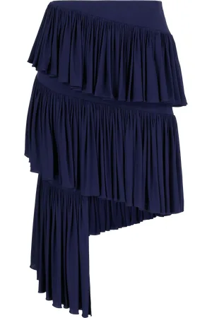 Alaïa Asymmetrischer Spiral-Rock Marineblau