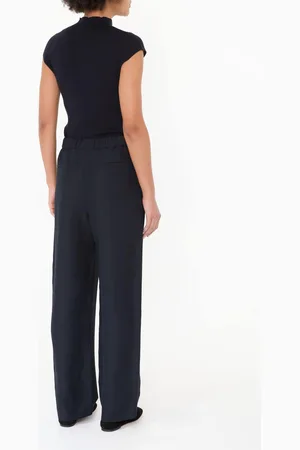 Fabiana Filippi Leinenhose Marineblau