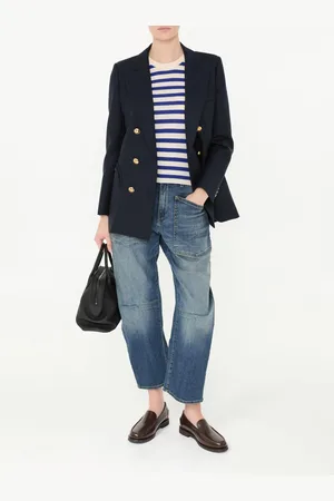 Allude Woll-Cashmere-Top /Blau