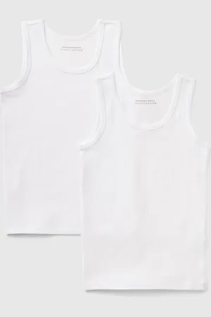 Benetton Zwei Tanktops Aus Stretch-bio-baumwolle
