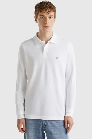Benetton Langärmliges Poloshirt Aus Baumwolle