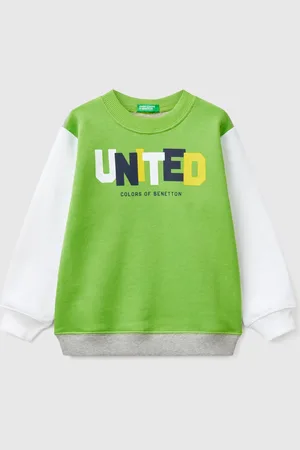 Benetton Sweater Aus Baumwolle Mit Aufdruck