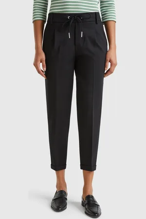 Benetton Einfarbige Hose Mit Tunnelzug