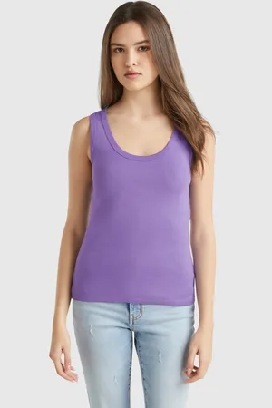 Benetton Immergrünes Tanktop Aus Reiner Baumwolle