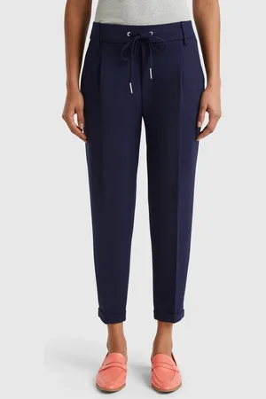 Benetton Einfarbige Hose Mit Tunnelzug
