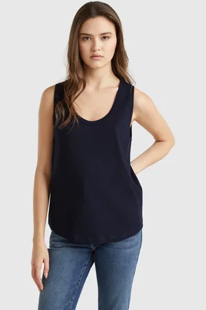 Benetton Leichtes Tanktop Aus Baumwolle