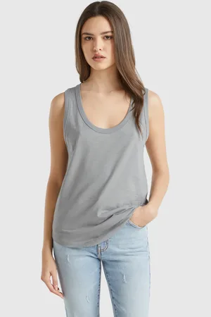 Benetton Leichtes Tanktop Aus Baumwolle