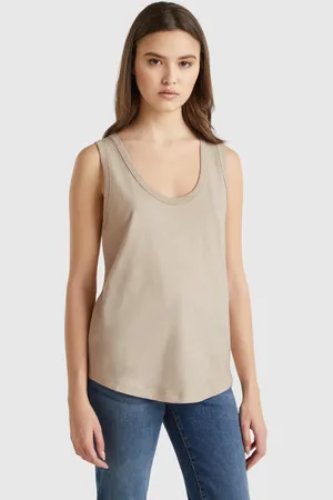Benetton Leichtes Tanktop Aus Baumwolle