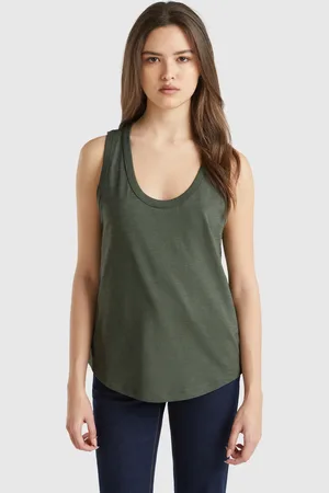 Benetton Leichtes Tanktop Aus Baumwolle