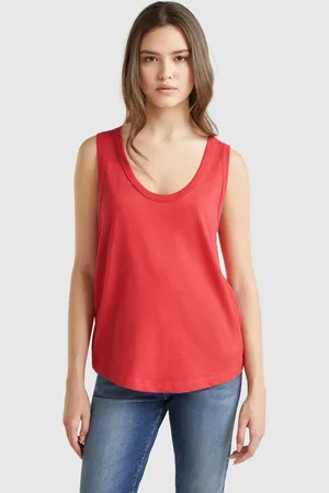 Benetton Leichtes Tanktop Aus Baumwolle