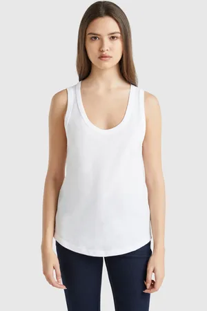 Benetton Leichtes Tanktop Aus Baumwolle