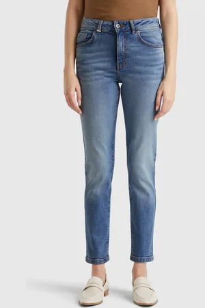 Benetton Slim-fit-jeans Mit Hohem Bund