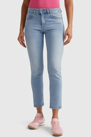 Benetton Slim-fit-jeans Mit Hohem Bund