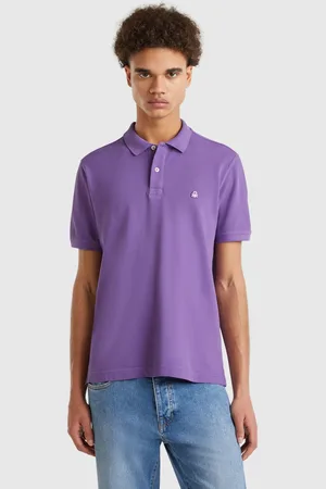 Benetton Polo Regular Fit In Viola
