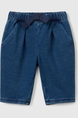 Benetton Hose Mit Kordelzug In Denim-optik