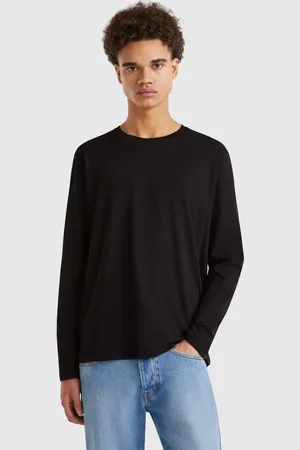 Benetton Langärmliges T-shirt Aus Reiner Baumwolle