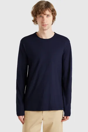 Benetton Langarm-t-shirt Aus 100 % Baumwolle